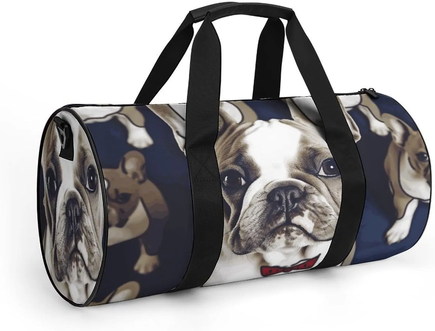 Gym Bag for Men Women Cute French Bulldog Duffel Bag Overnight Bag with Compartment Gym Sackpac