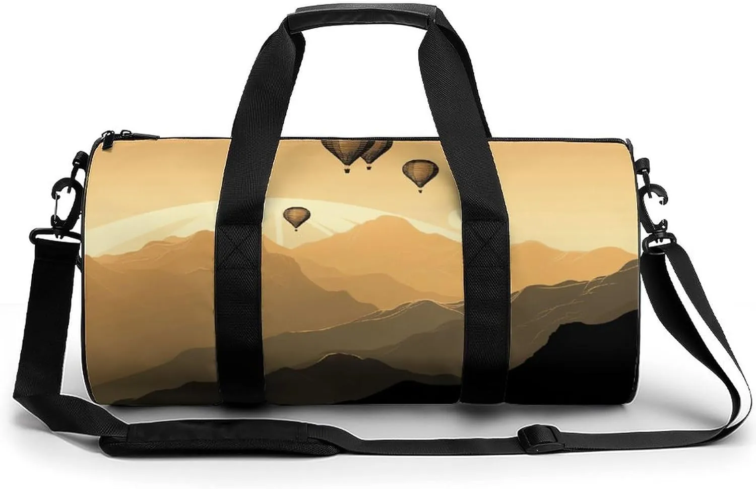 Gym Bag for Men Women Flying over The Mountains Duffel Bag Overnight Bag with Compartment Gym Sackpac