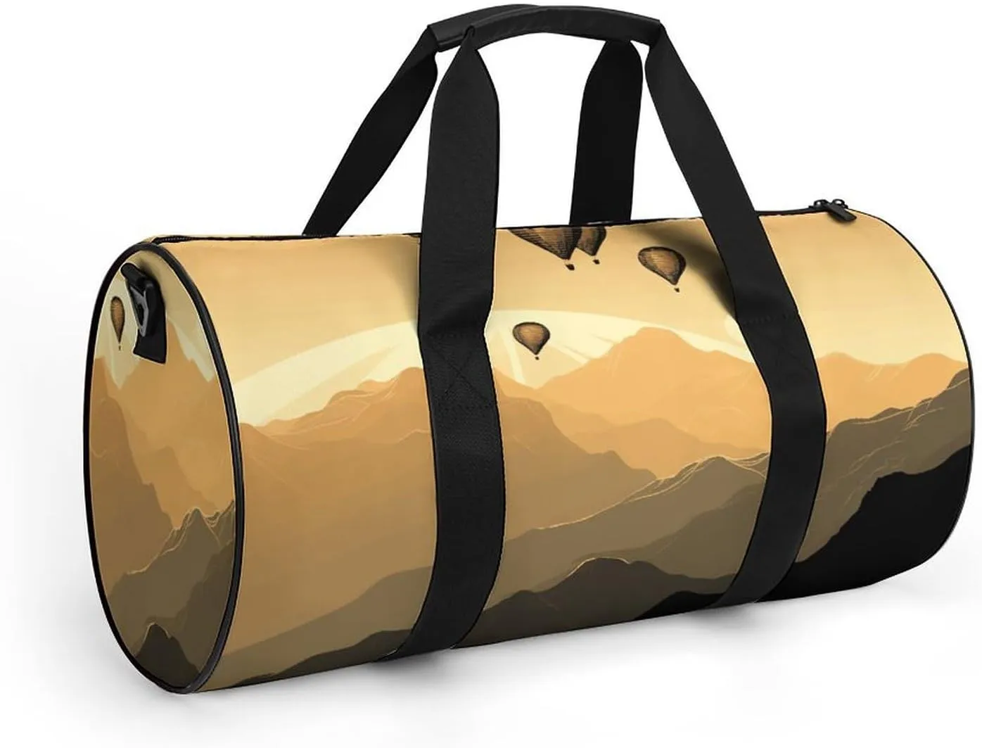 Gym Bag for Men Women Flying over The Mountains Duffel Bag Overnight Bag with Compartment Gym Sackpac
