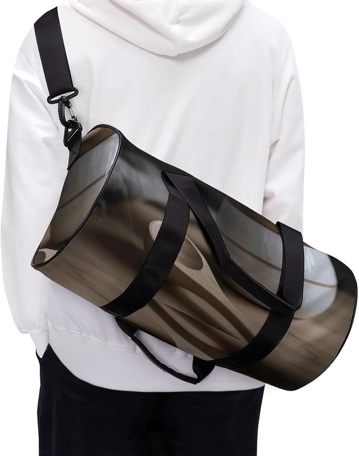 Gym Bag for Men Women Storage Jars And Spoons Duffel Bag Overnight Bag with Compartment Gym Sackpac
