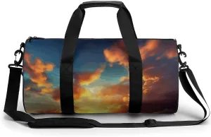 Gym Bag for Men Women Sunset Duffel Bag Overnight Bag with Compartment Gym Sackpac