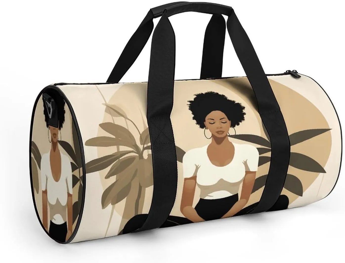 Gym Bag for Men Women Yoga Poses Duffel Bag Overnight Bag with Compartment Gym Sackpac