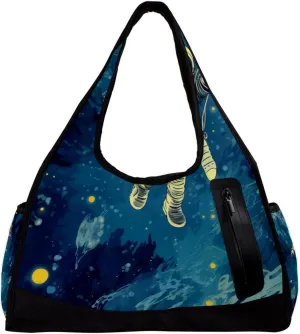 Gym Bags for Men,Travel Duffel Bags for Women,Fantasy Universe Space Theme,Workout Bag