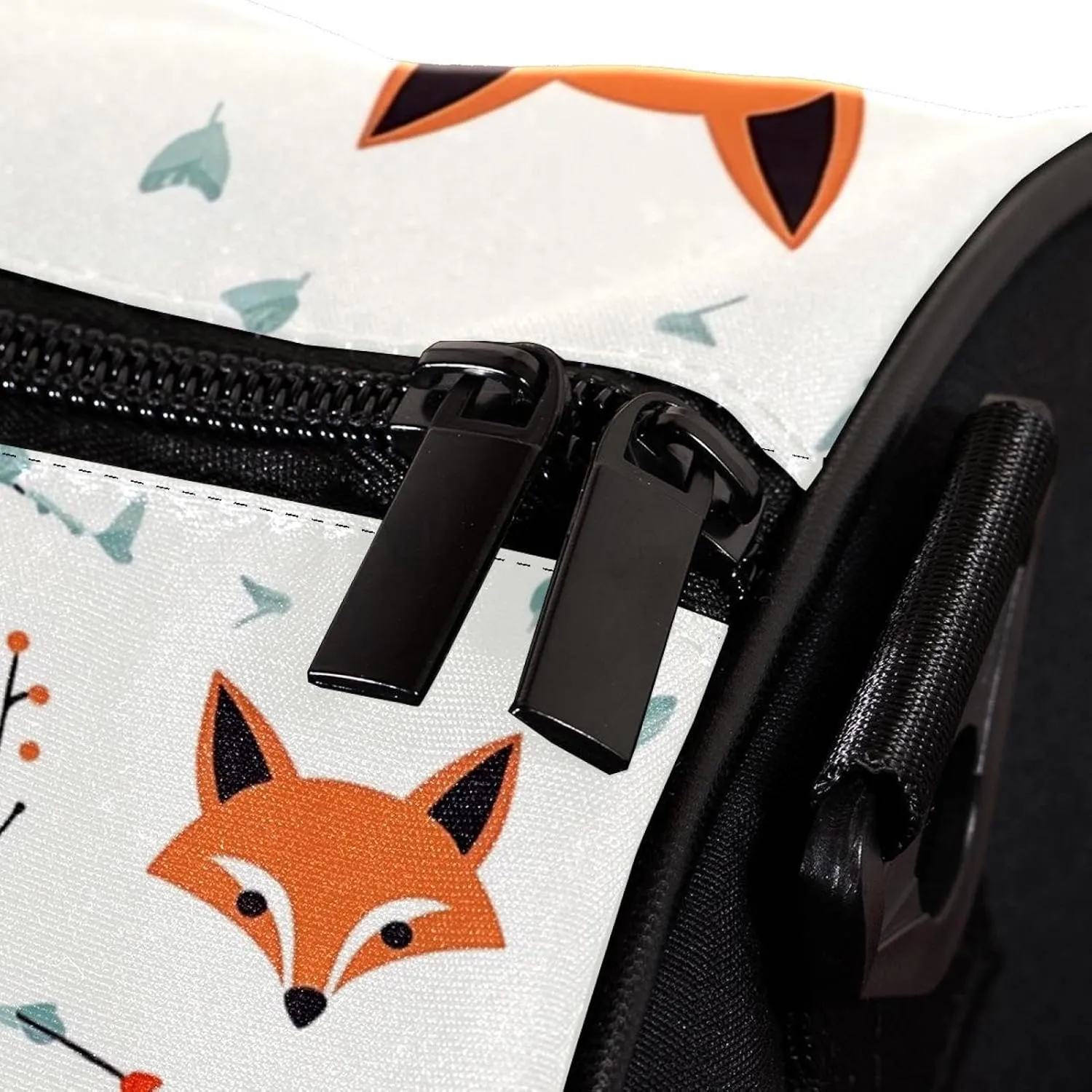 Gym Bags for Men,Travel Duffel Bags for Women,Vector Pattern with Foxes and Arrows,Workout Bag