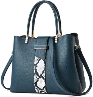 Handbag for Women Large Capacity Tote Bag Snake Leather Shoulder Bag Tote Top Handle Handbag Crossbody Bag