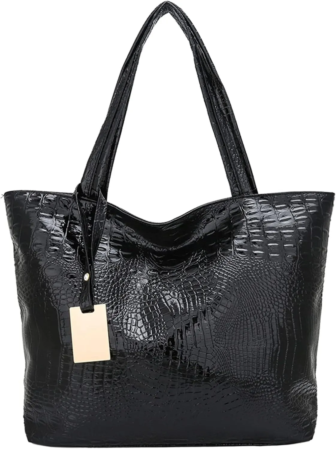 Handbags for women Lady's Top Handle Handbag Zipper Crocodile Print Large Capacity Tote Shoulder Bag