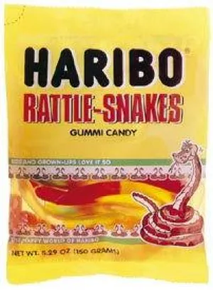 Haribo Gummi Rattle-Snakes Bags