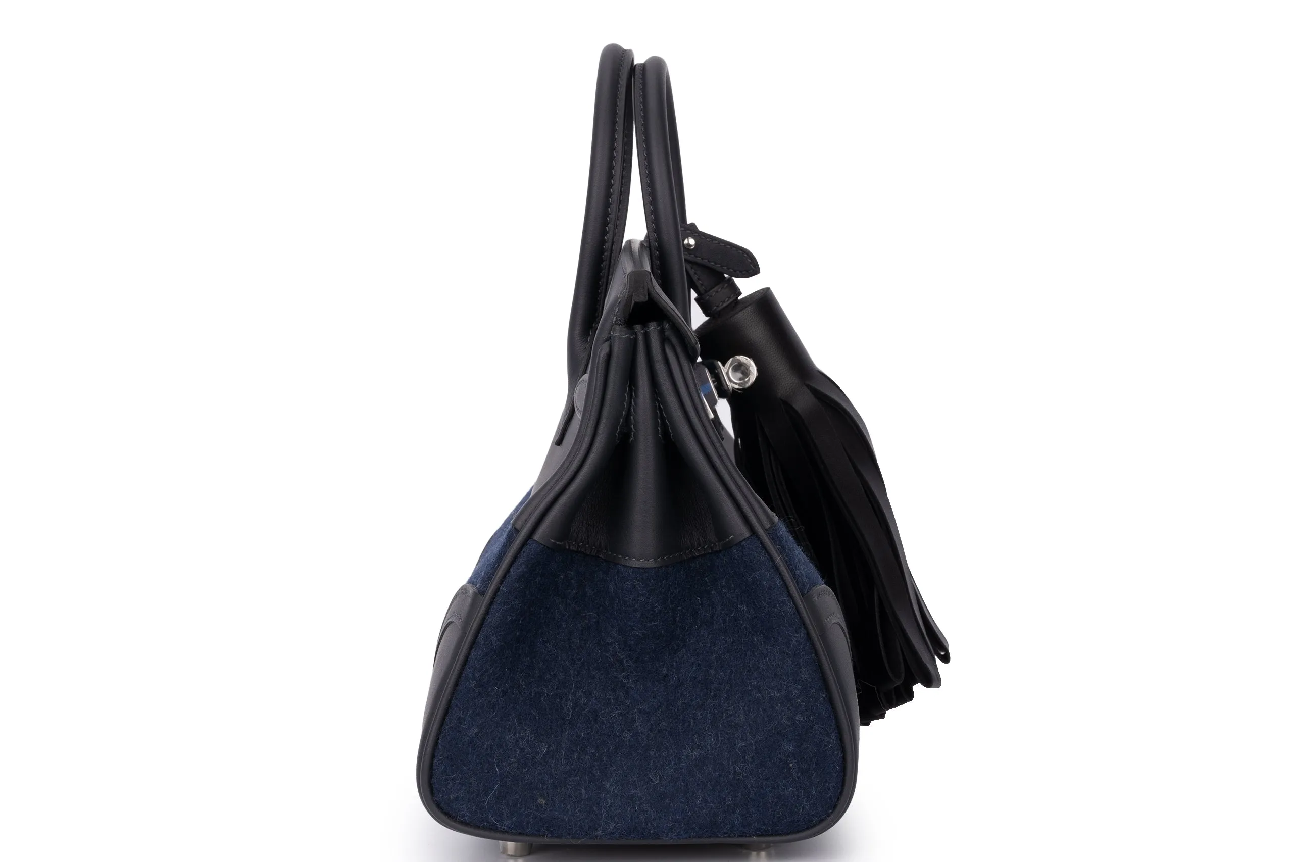 Hermès Birkin 25 	Limited Edition	Swift/Feutre	Go Team caban/Blue France/Blue Nuit/New White	PHW