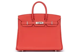 Hermès Birkin 25		Togo 	Bougainvillier 	PHW