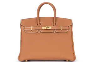 Hermès Birkin 25 		Togo	Gold	GHW