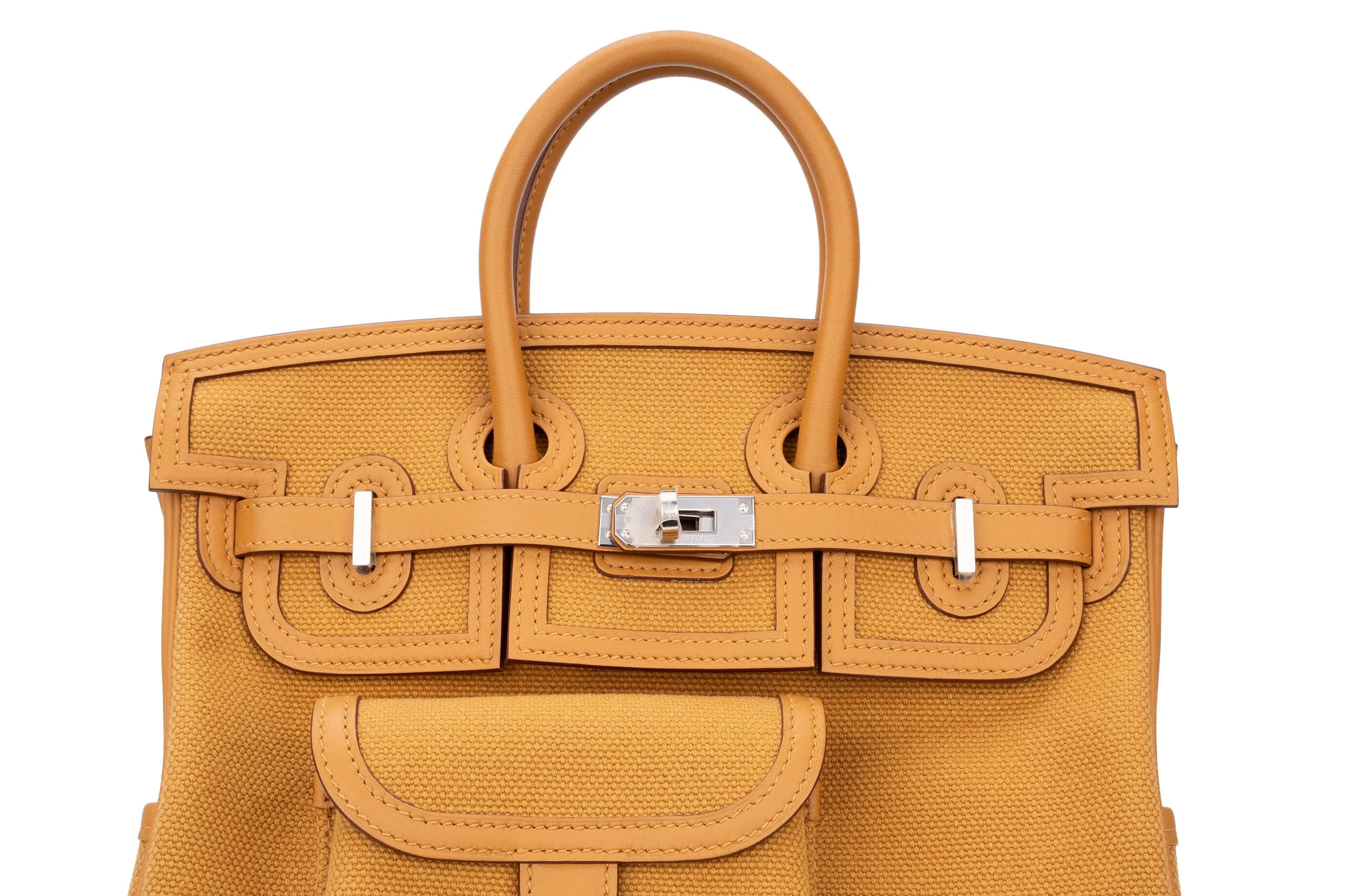 Hermès Birkin 25 Cargo Canvas/Swift Sesame PHW