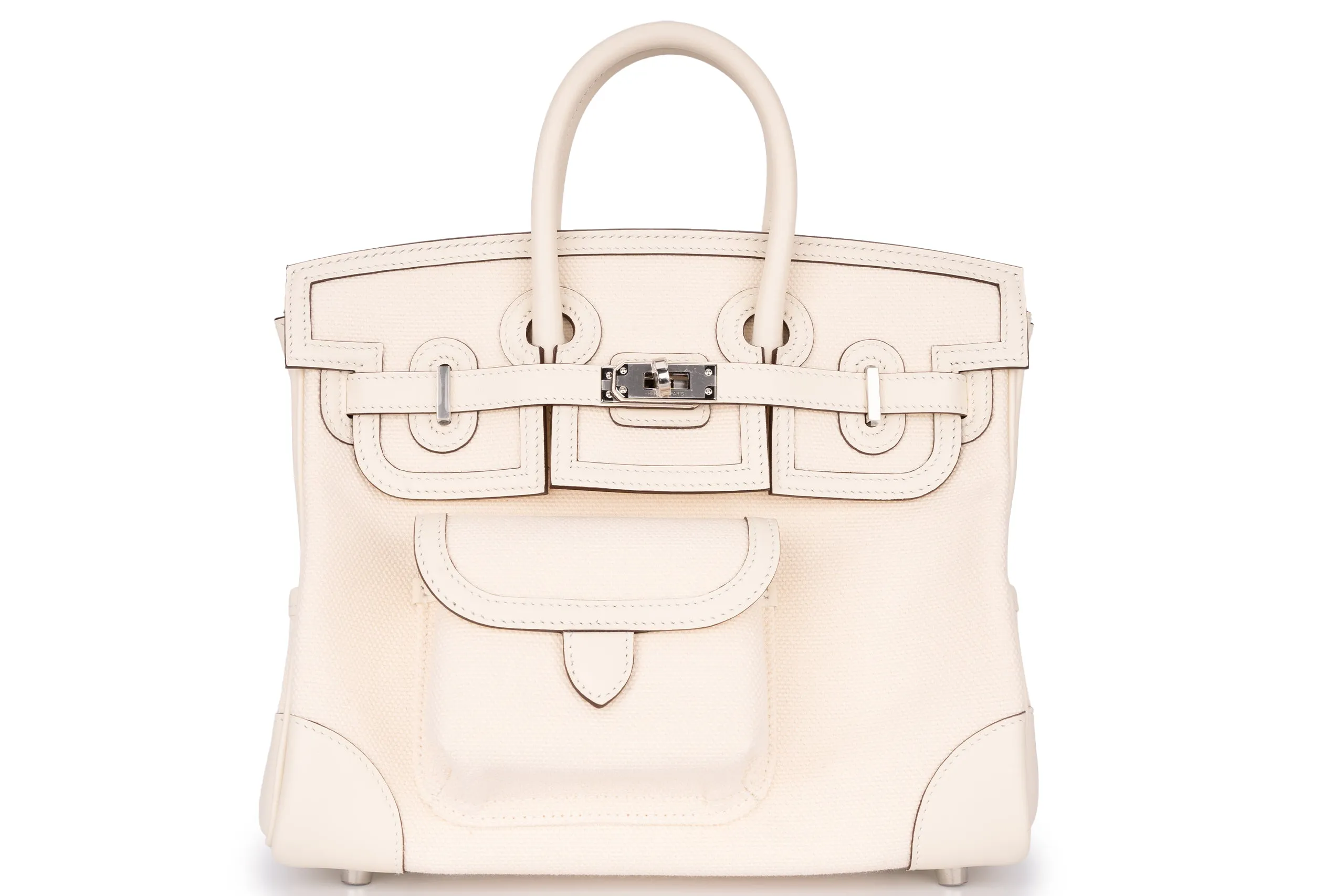Hermès Birkin 25 Cargo Nata Swift PHW