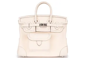 Hermès Birkin 25 Cargo Nata Swift PHW