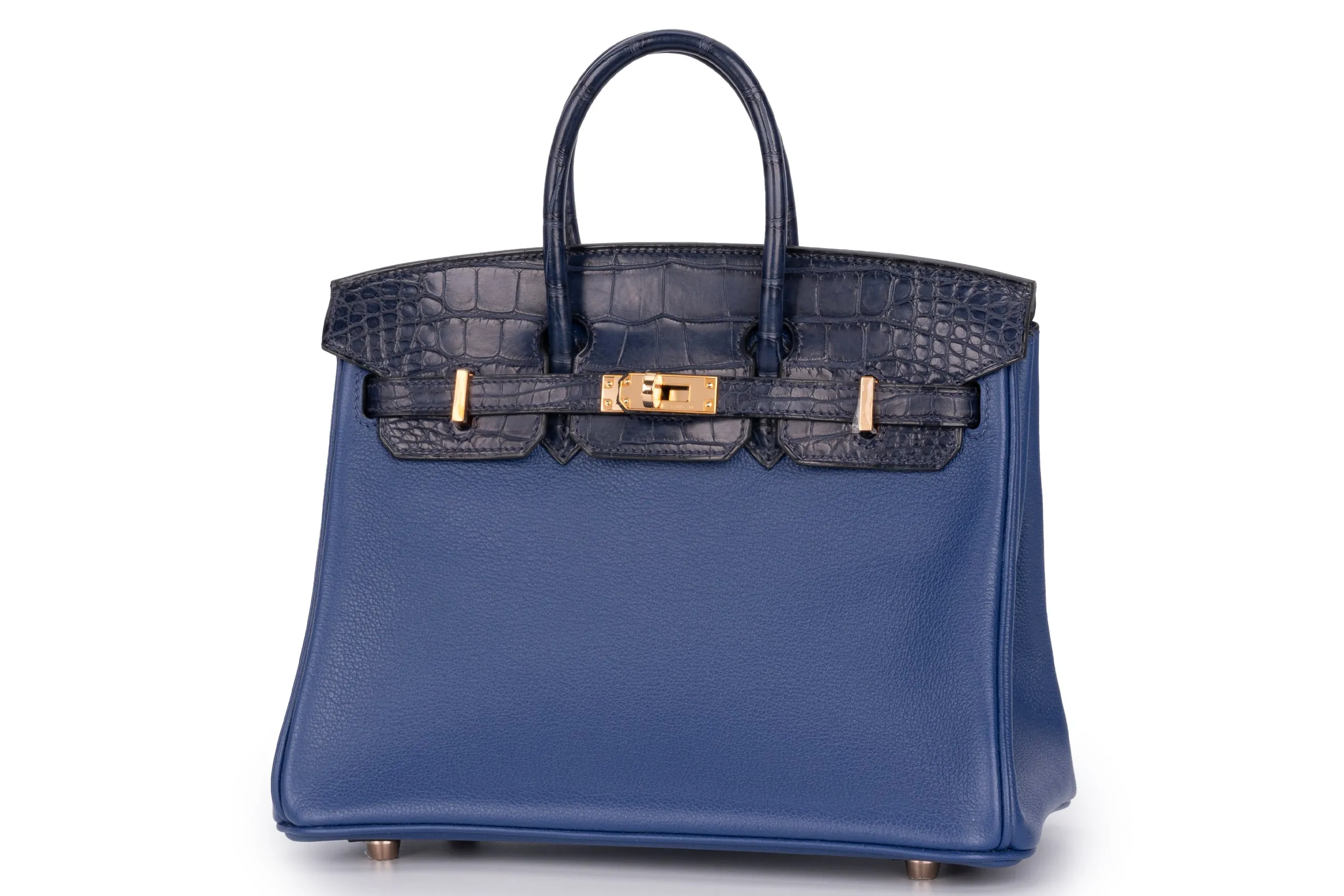 Hermès Birkin 25	Touch	Chevre	Bleu Royal	GHW