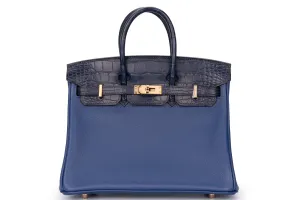 Hermès Birkin 25	Touch	Chevre	Bleu Royal	GHW