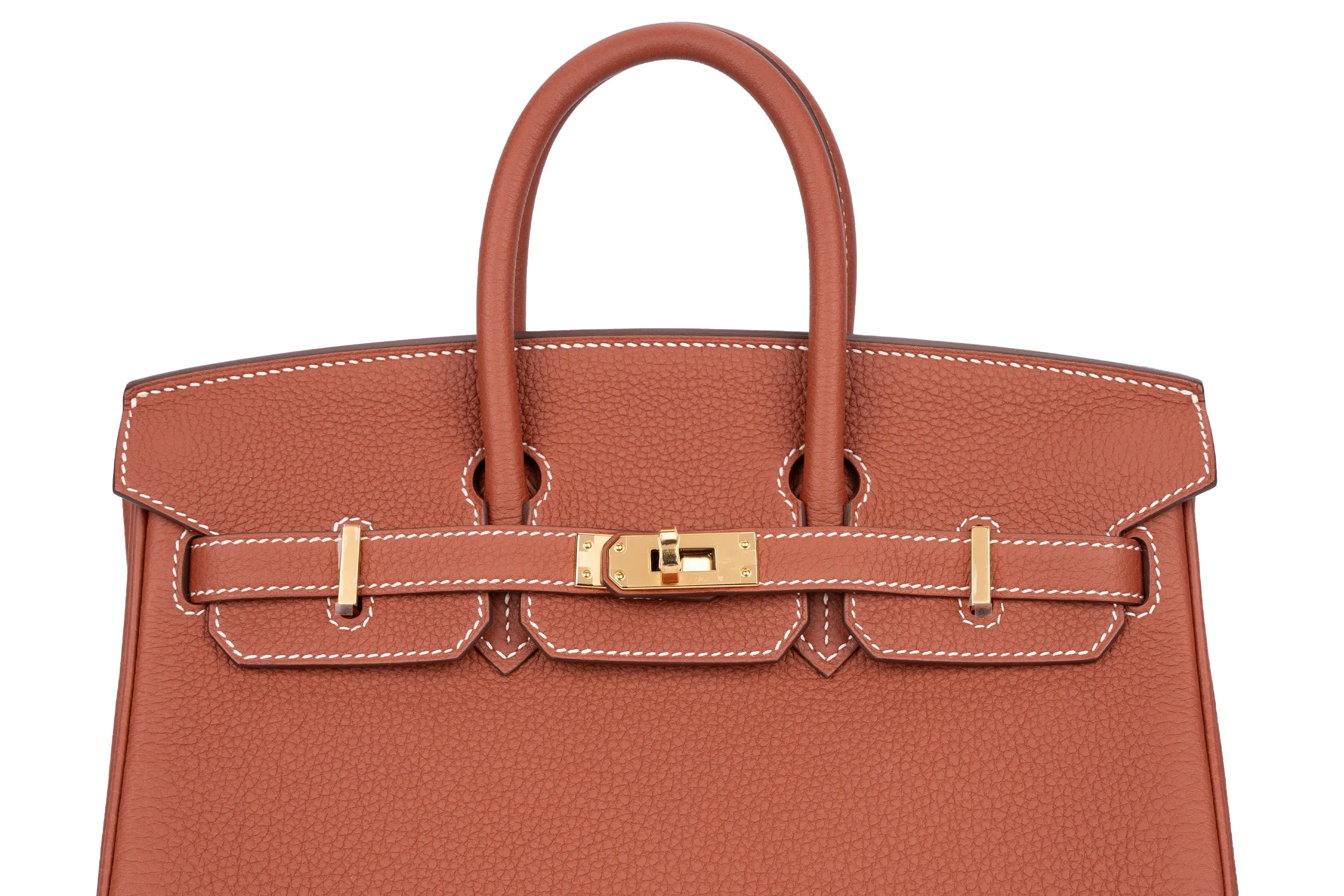 Hermès Birkin 25	Veau	Togo	Sienne	GHW