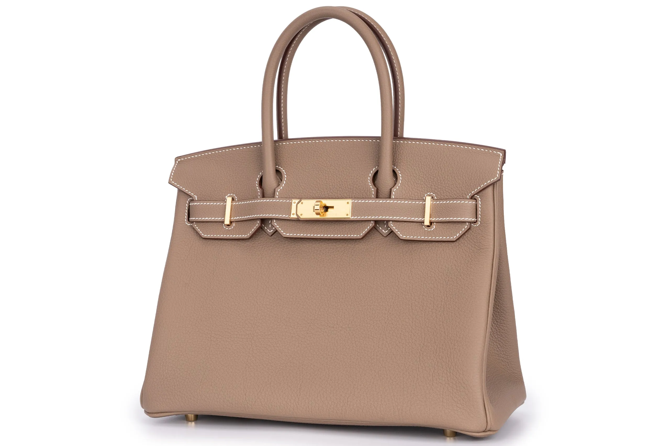 Hermès Birkin 30 Retourne Togo Etoupe GHW