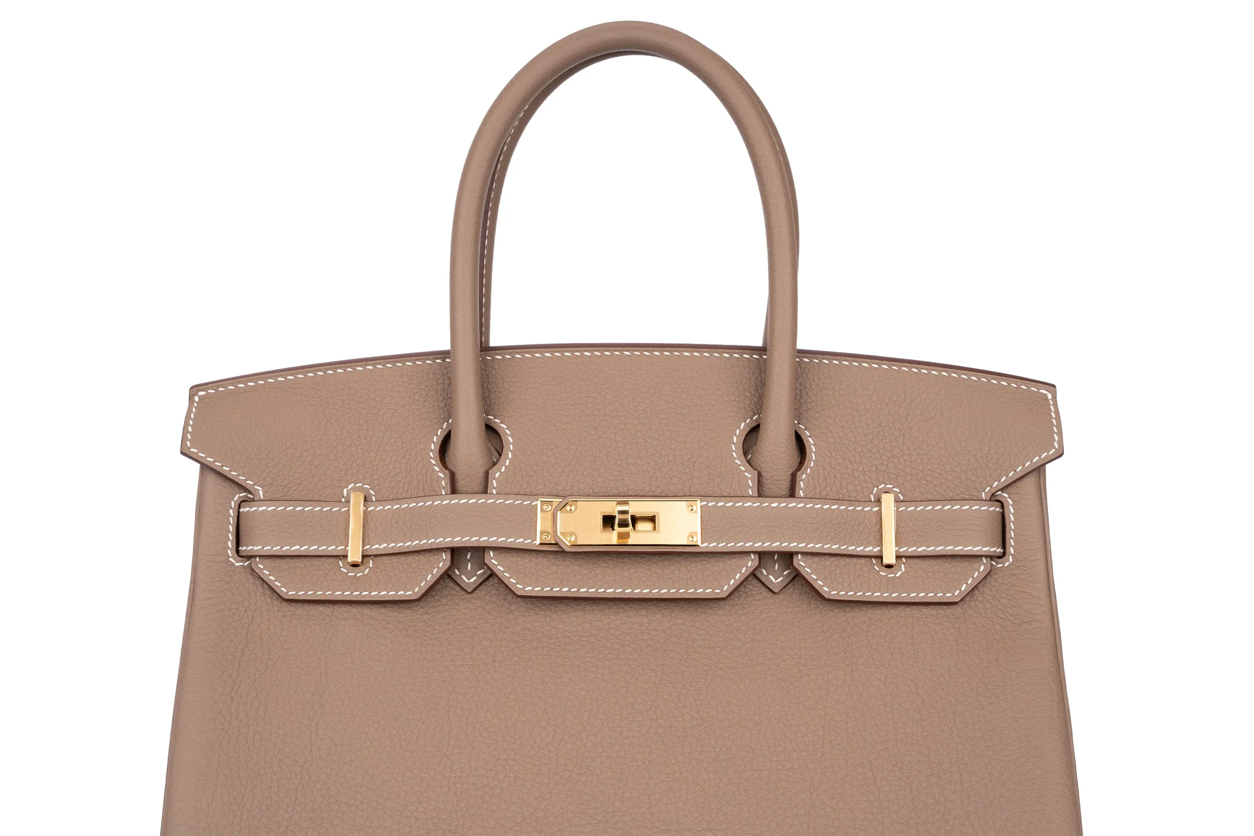 Hermès Birkin 30 Retourne Togo Etoupe GHW