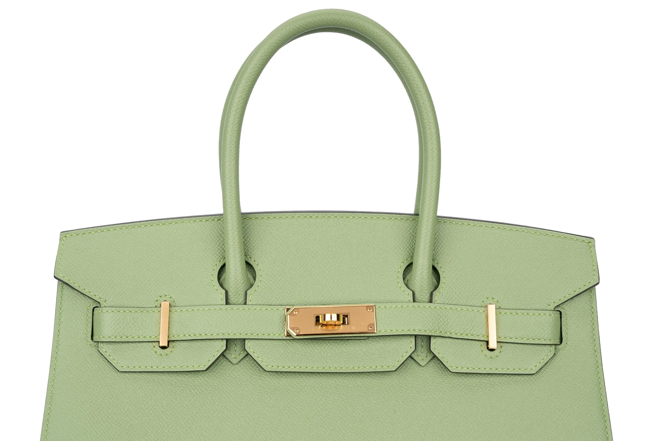 Hermès Birkin 30 Sellier Epsom Verte Criquet GHW