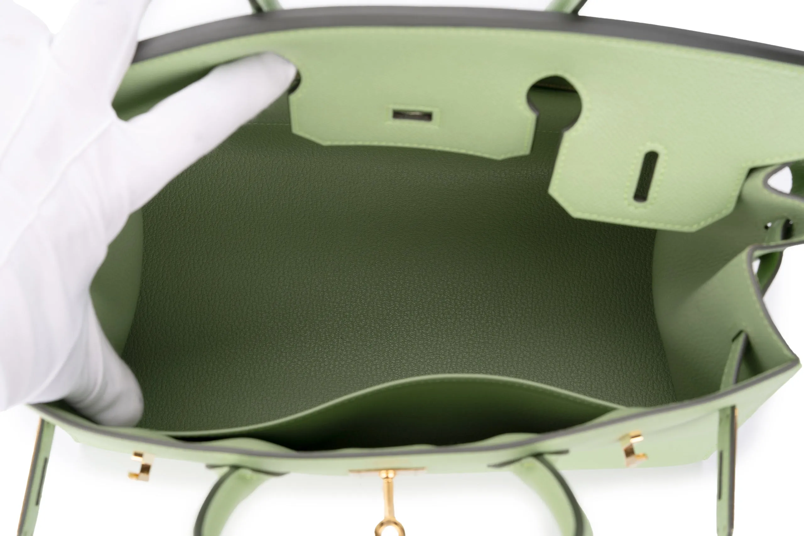 Hermès Birkin 30 Sellier Epsom Verte Criquet GHW