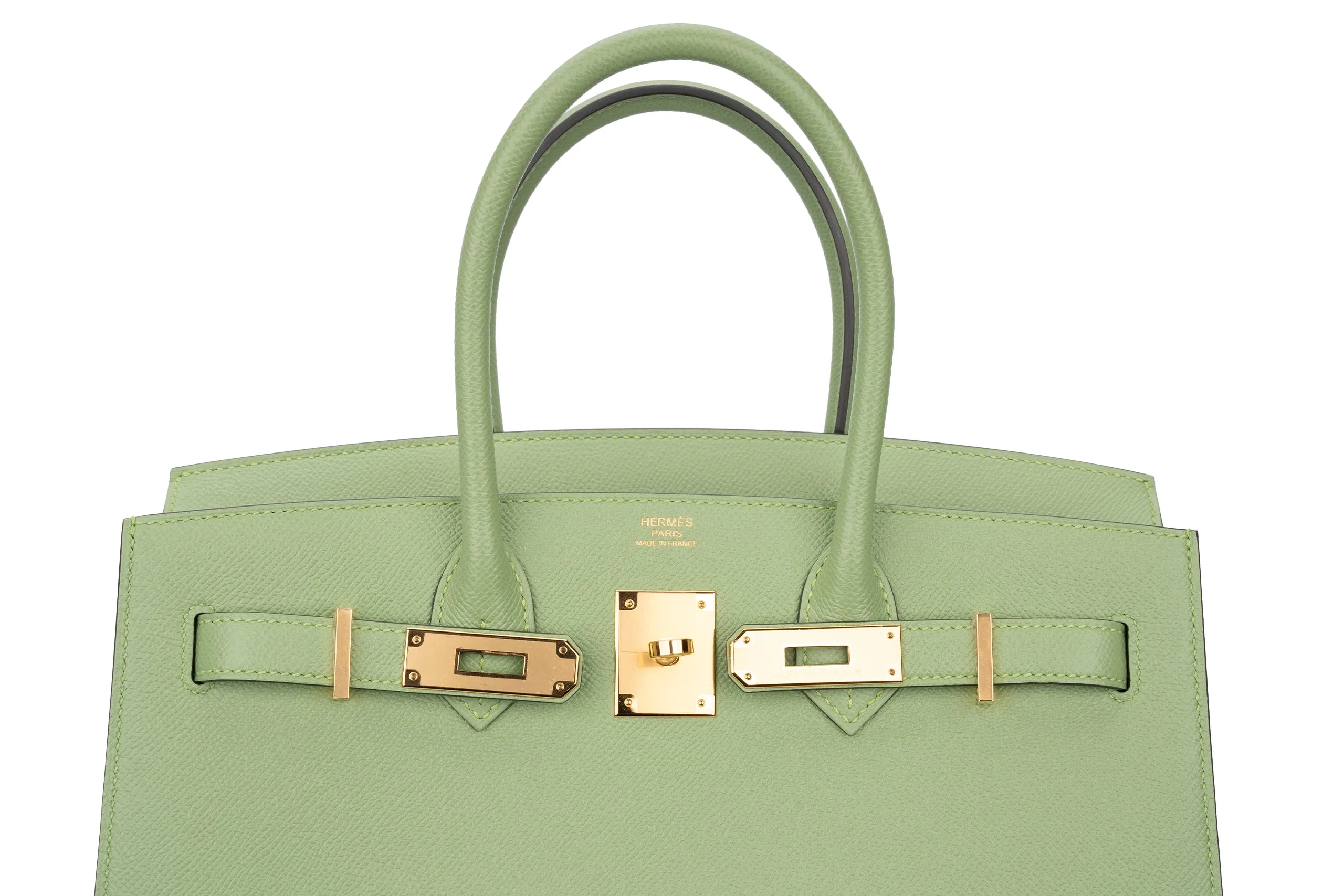 Hermès Birkin 30 Sellier Epsom Verte Criquet GHW