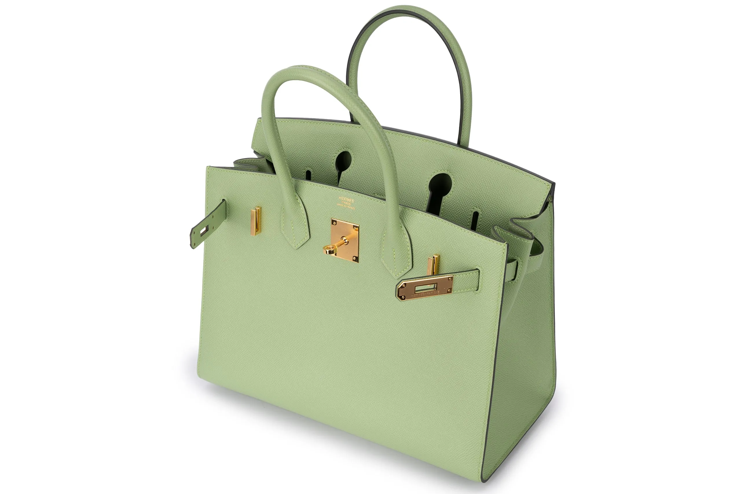 Hermès Birkin 30 Sellier Epsom Verte Criquet GHW