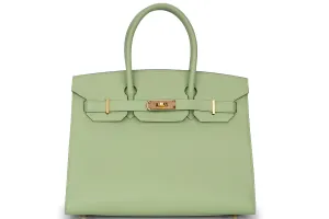 Hermès Birkin 30 Sellier Epsom Verte Criquet GHW