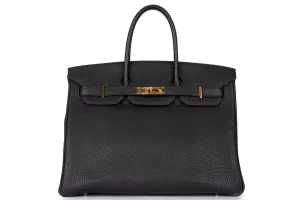Hermès Birkin 35 		Togo	Black	GHW