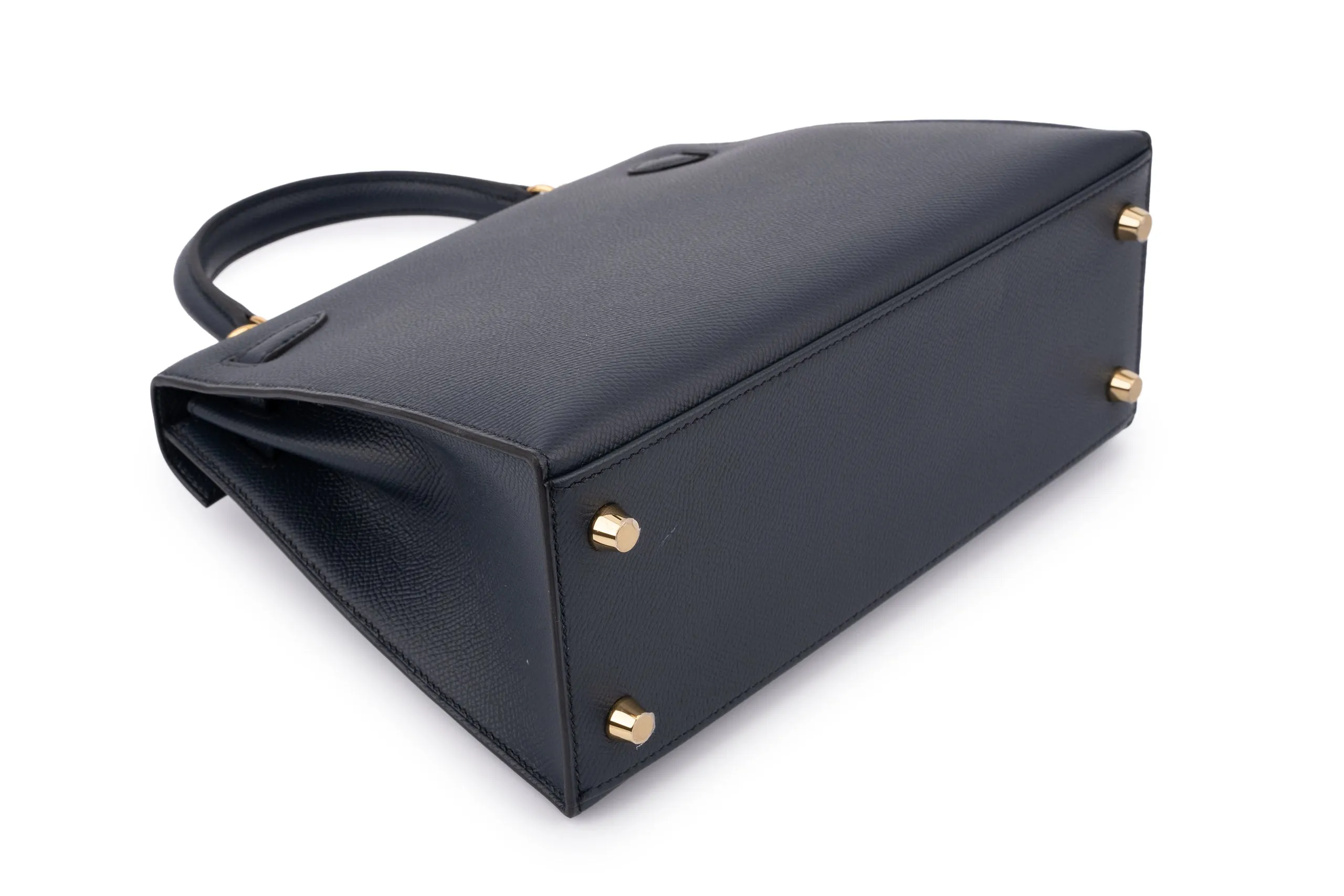 Hermès Kelly 25		Epsom  	Blue Indigo	GHW