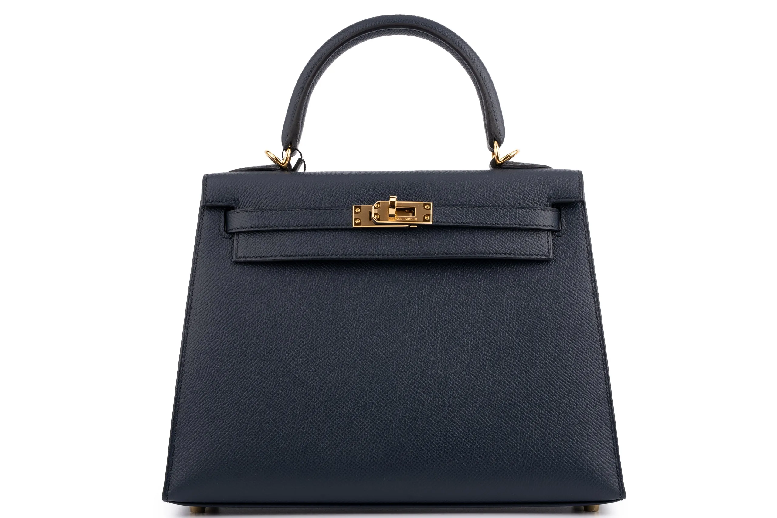 Hermès Kelly 25		Epsom  	Blue Indigo	GHW