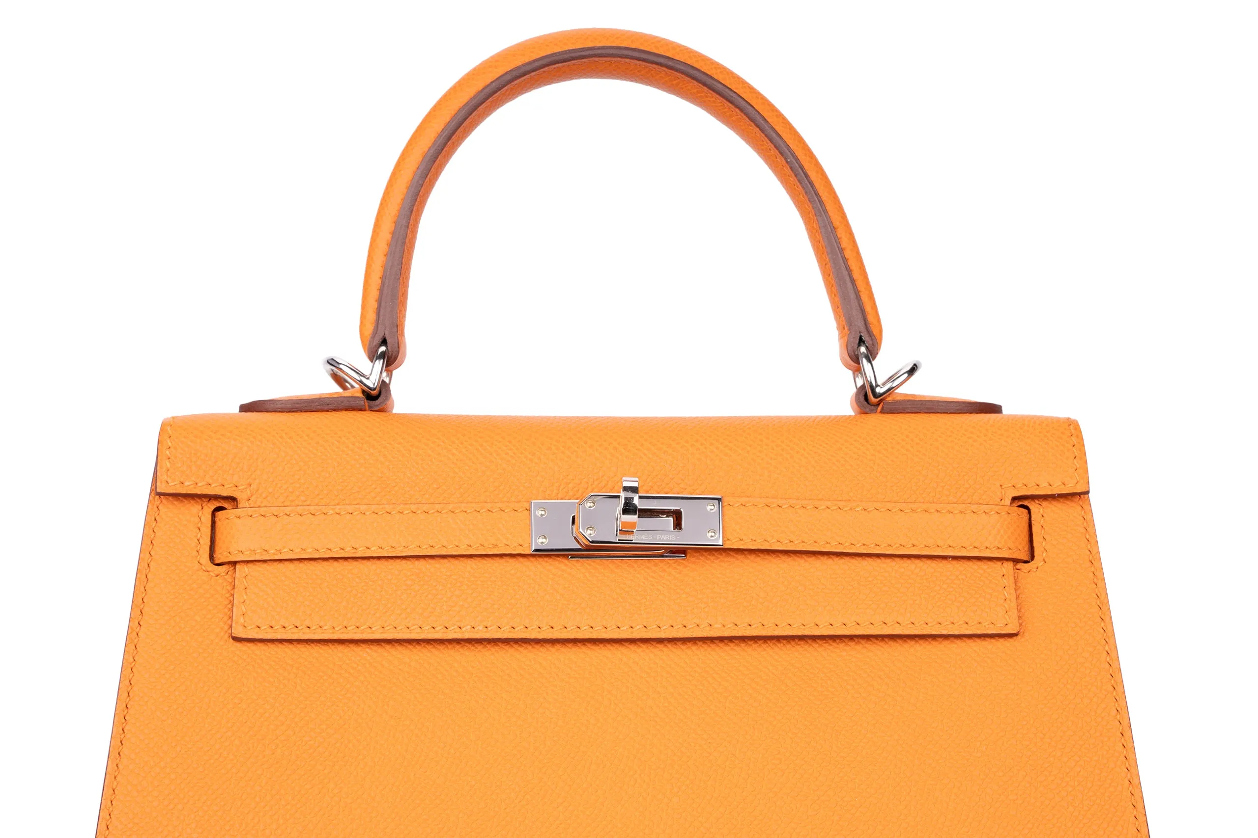 Hermès Kelly 25 Epsom Orange PHW