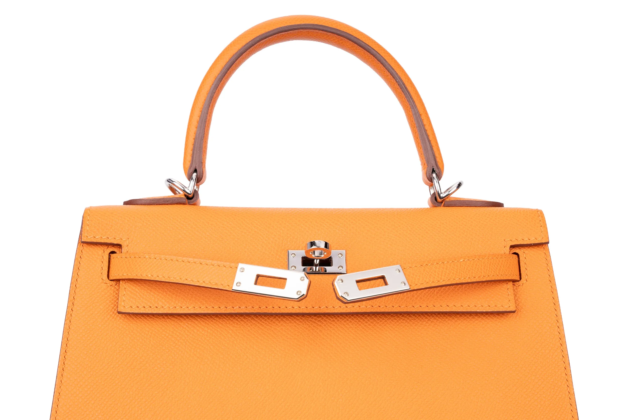 Hermès Kelly 25 Epsom Orange PHW