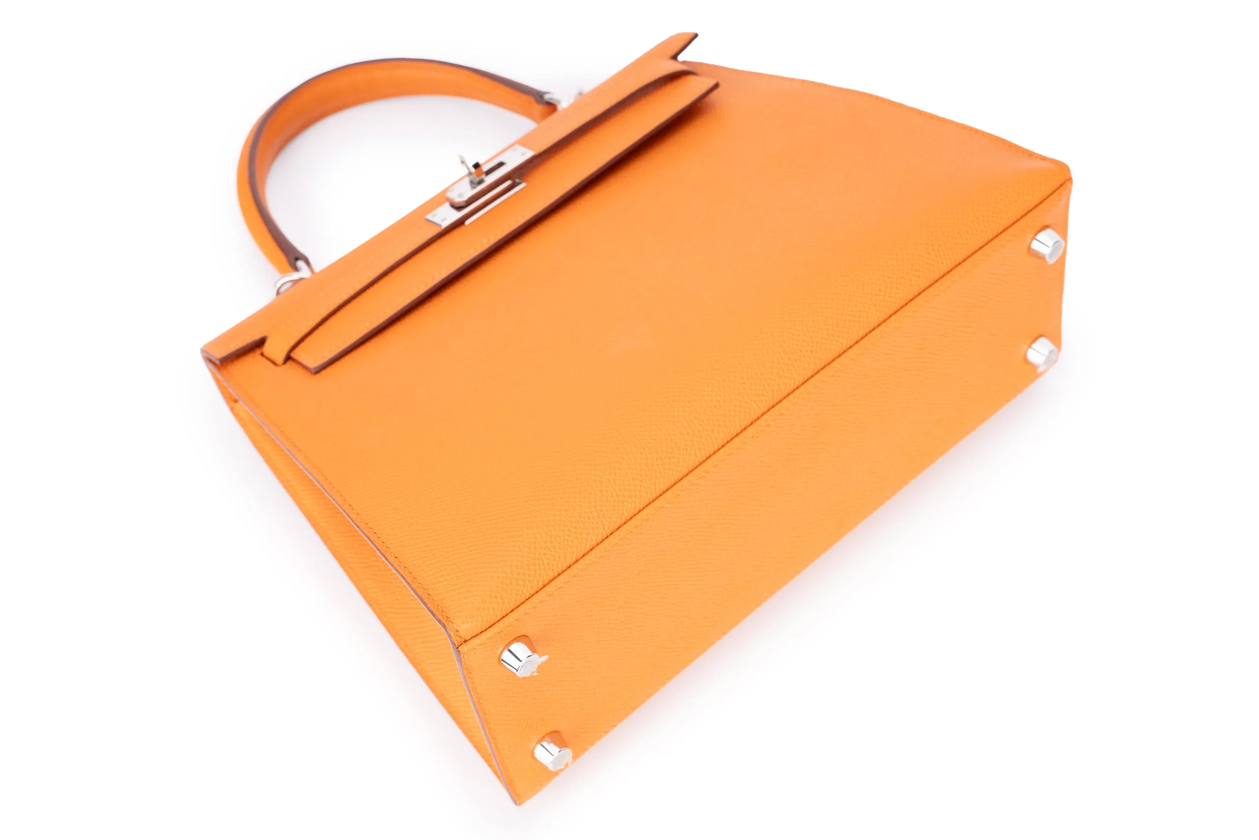 Hermès Kelly 25 Epsom Orange PHW
