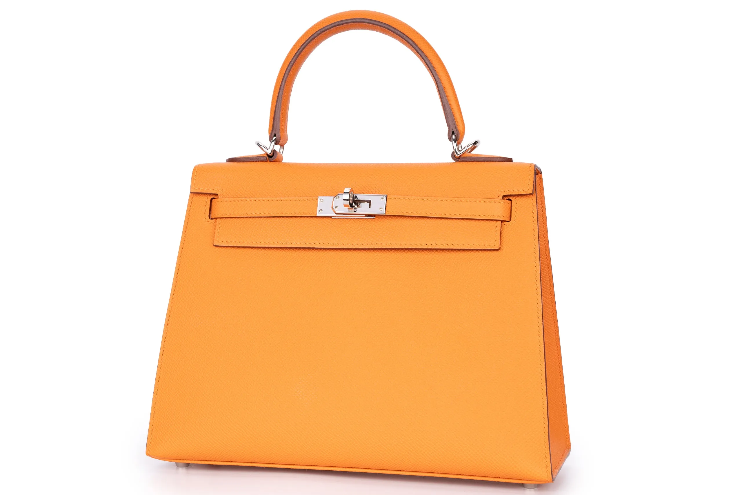 Hermès Kelly 25 Epsom Orange PHW