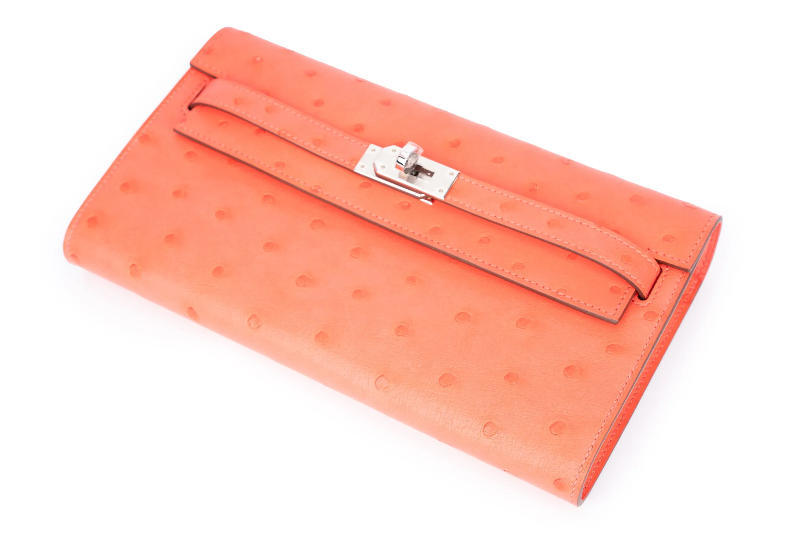Hermès Kelly To Go Exotic Ostrich Rose Texas PHW