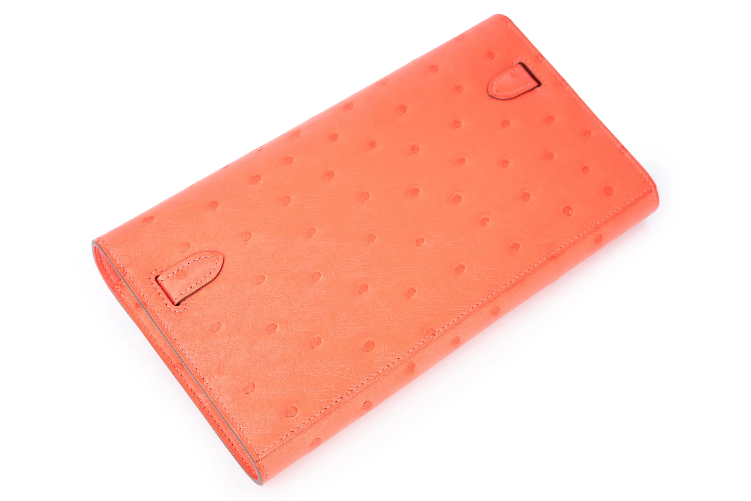 Hermès Kelly To Go Exotic Ostrich Rose Texas PHW