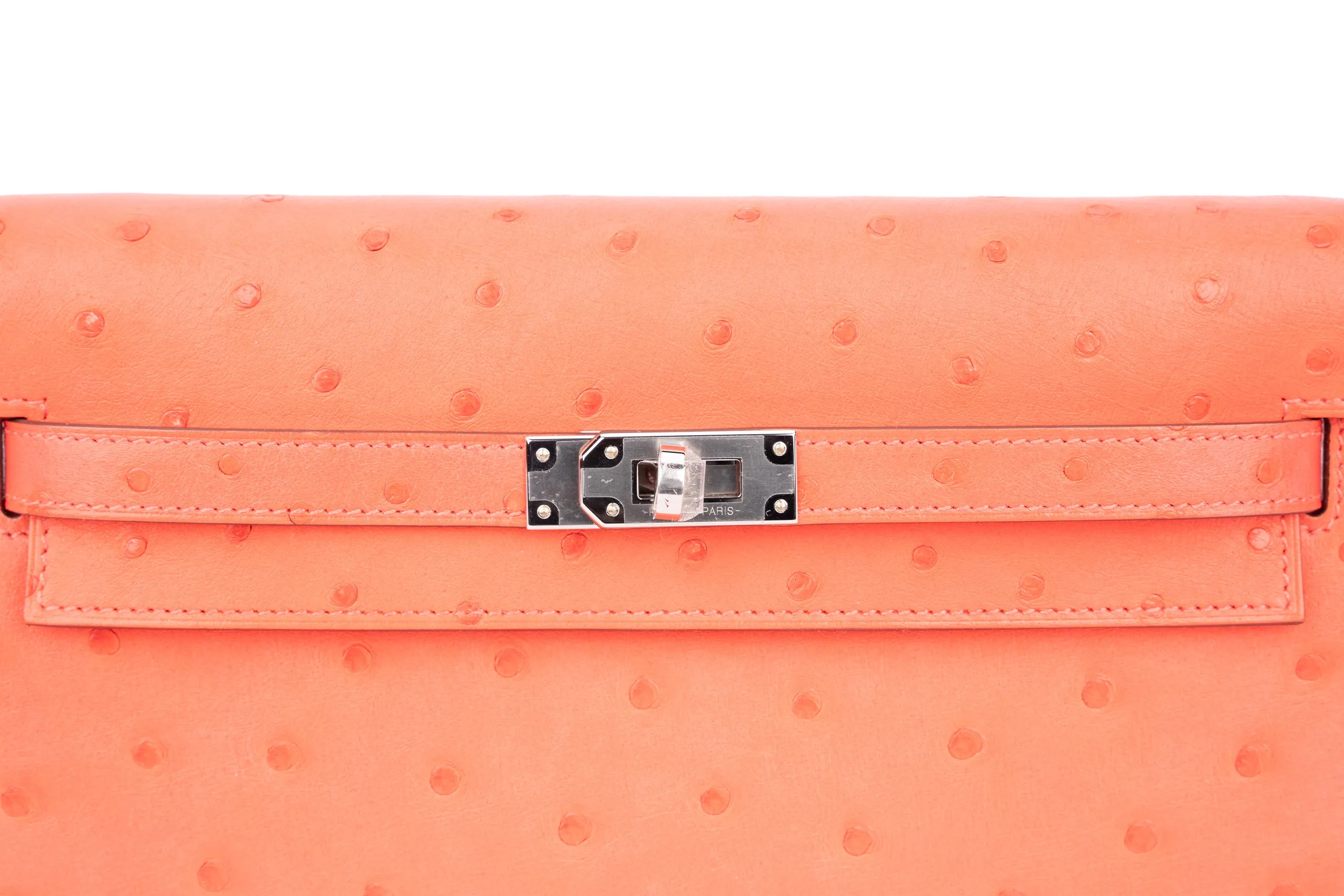 Hermès Kelly To Go Exotic Ostrich Rose Texas PHW