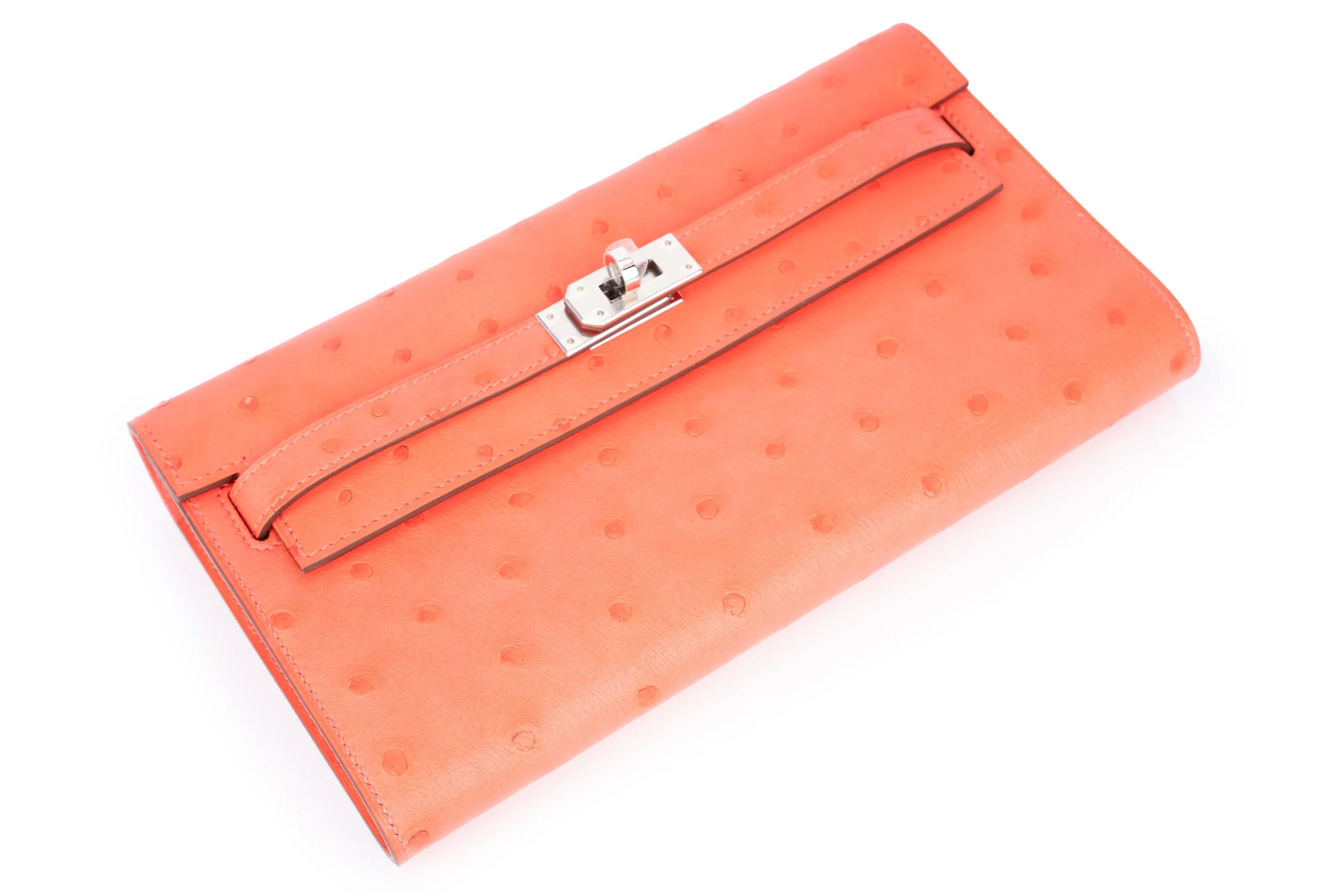 Hermès Kelly To Go Exotic Ostrich Rose Texas PHW