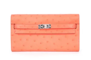 Hermès Kelly To Go Exotic Ostrich Rose Texas PHW