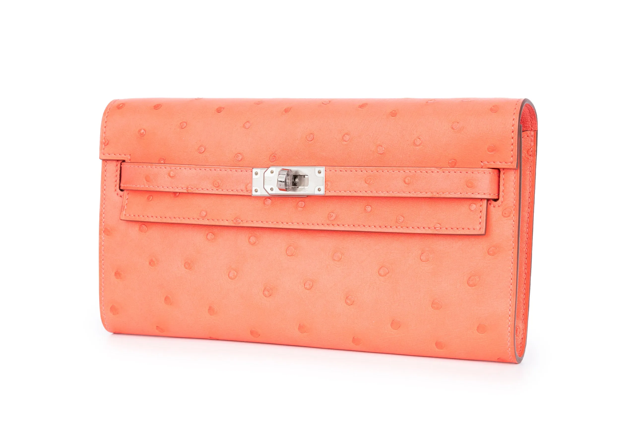 Hermès Kelly To Go Exotic Ostrich Rose Texas PHW