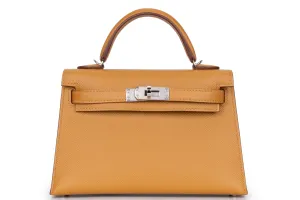 Hermès Mini Kelly 		Epsom	Sesame	PHW