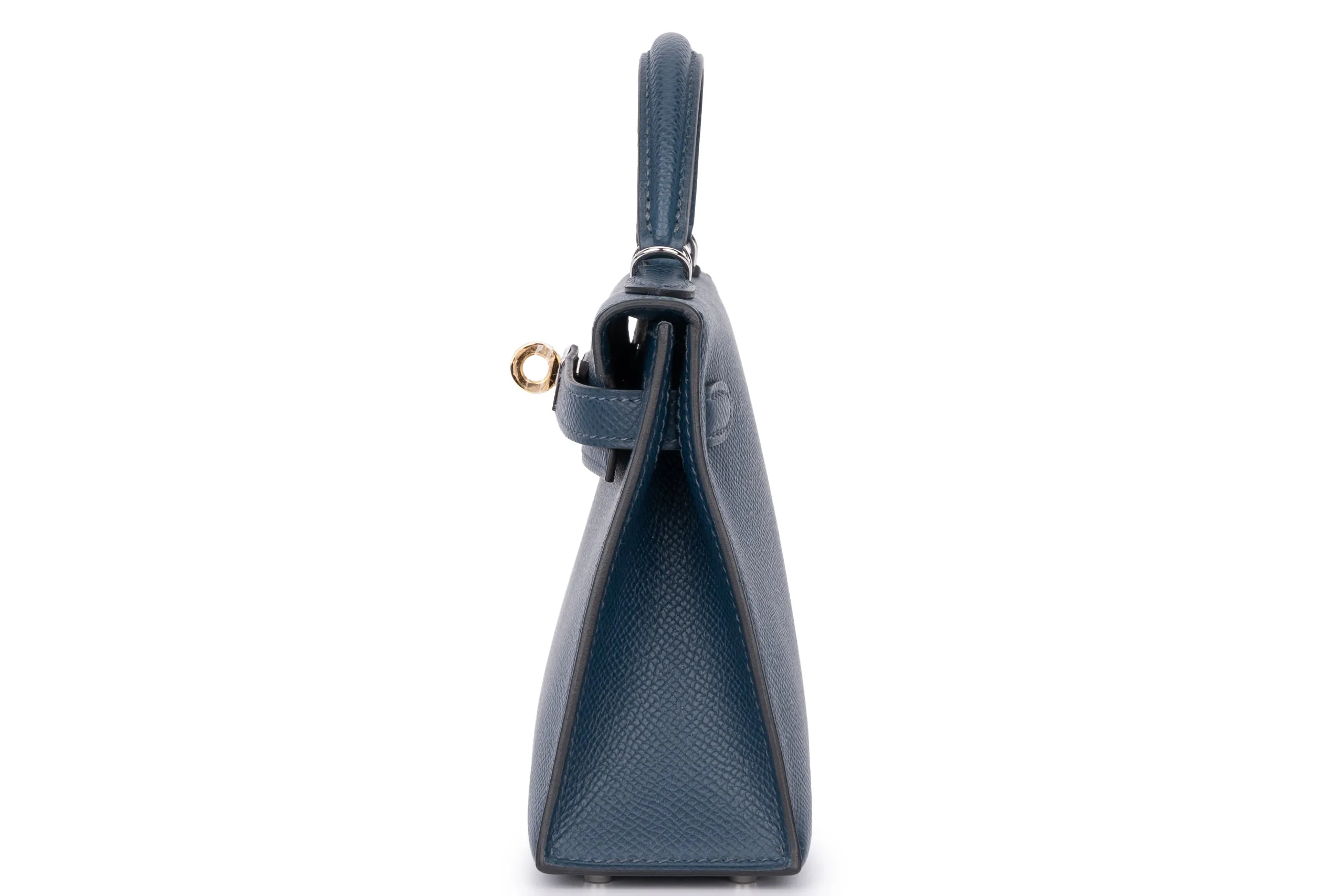 Hermès  Mini Kelly	Sellier	Epsom	Bleu De Prusse 	Electrum SGHW