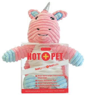 Hot Pet Unicorn Microwaveable Silicone Heat Pack Therapy - Pink