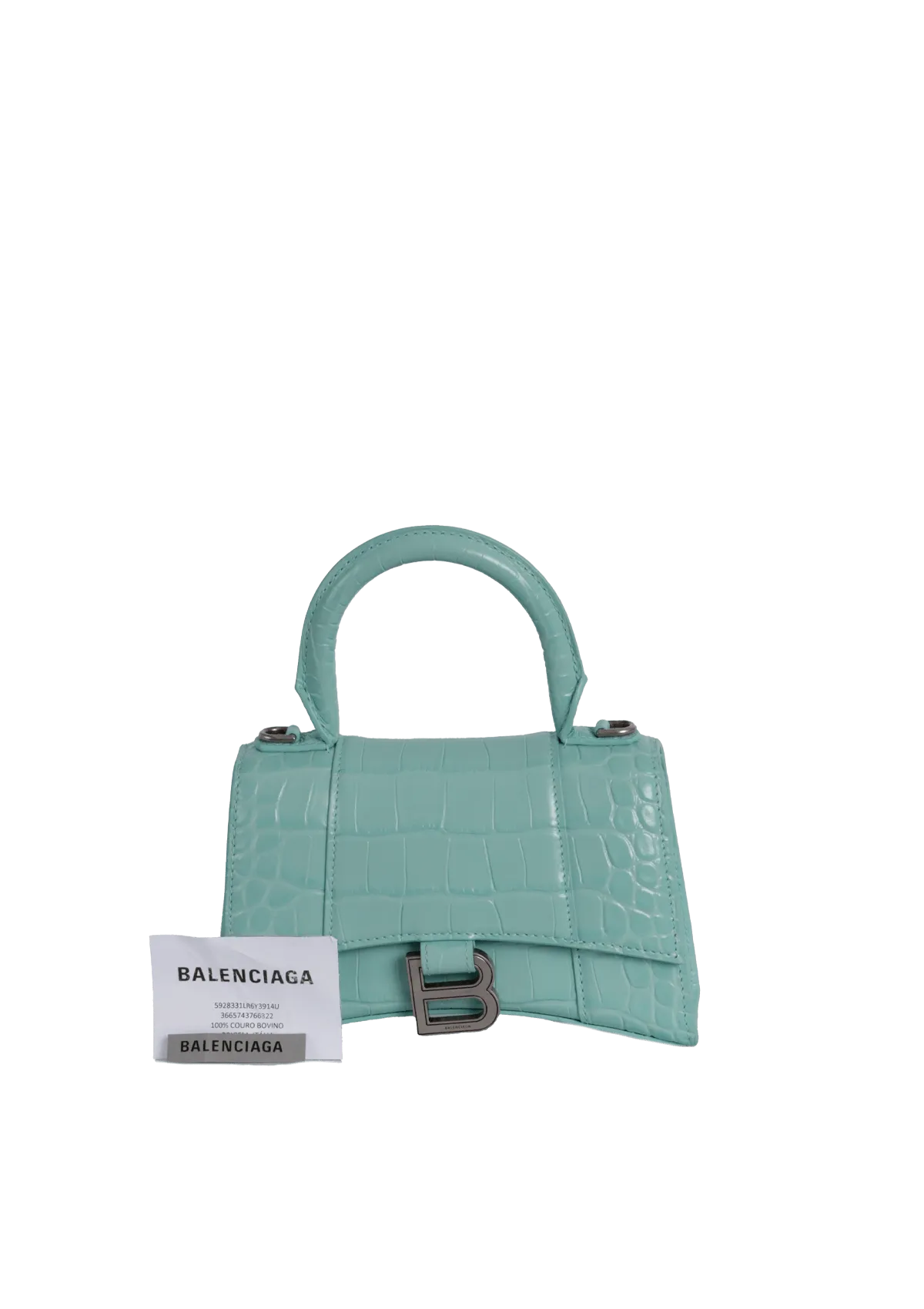 HOURGLASS XS CROCODILE EMBOSSED