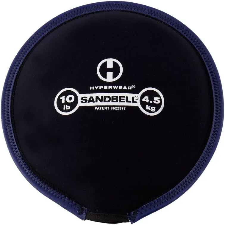 HYPERWEAR SandBell Sandbag, Pre-Filled with Clean USA Sand, Soft Weights for Exercise, Fitness & Rucking (2–50 lbs)