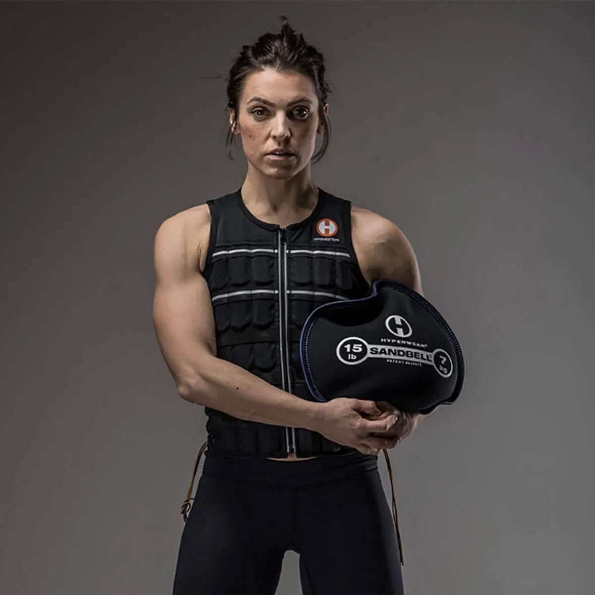 HYPERWEAR SandBell Sandbag, Pre-Filled with Clean USA Sand, Soft Weights for Exercise, Fitness & Rucking (2–50 lbs)