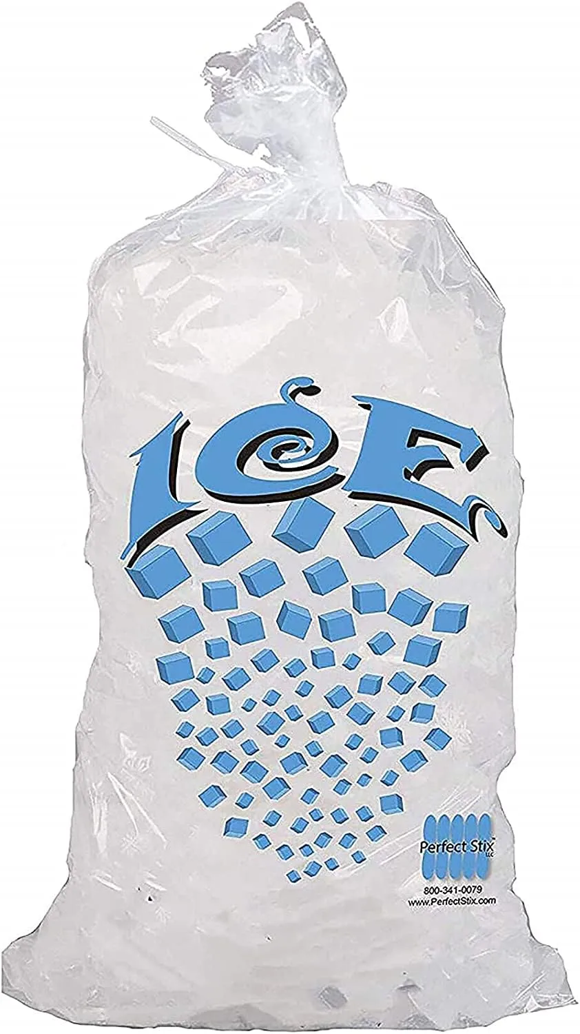 Ice Bag with Twist Tie Enclosure, 10 lbs (Pack of 500)