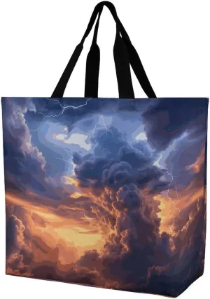 Interesting Wombats Tote Bag for Women Reusable Grocery Shoulder Bags Shopping Bag for Travel, Groceries