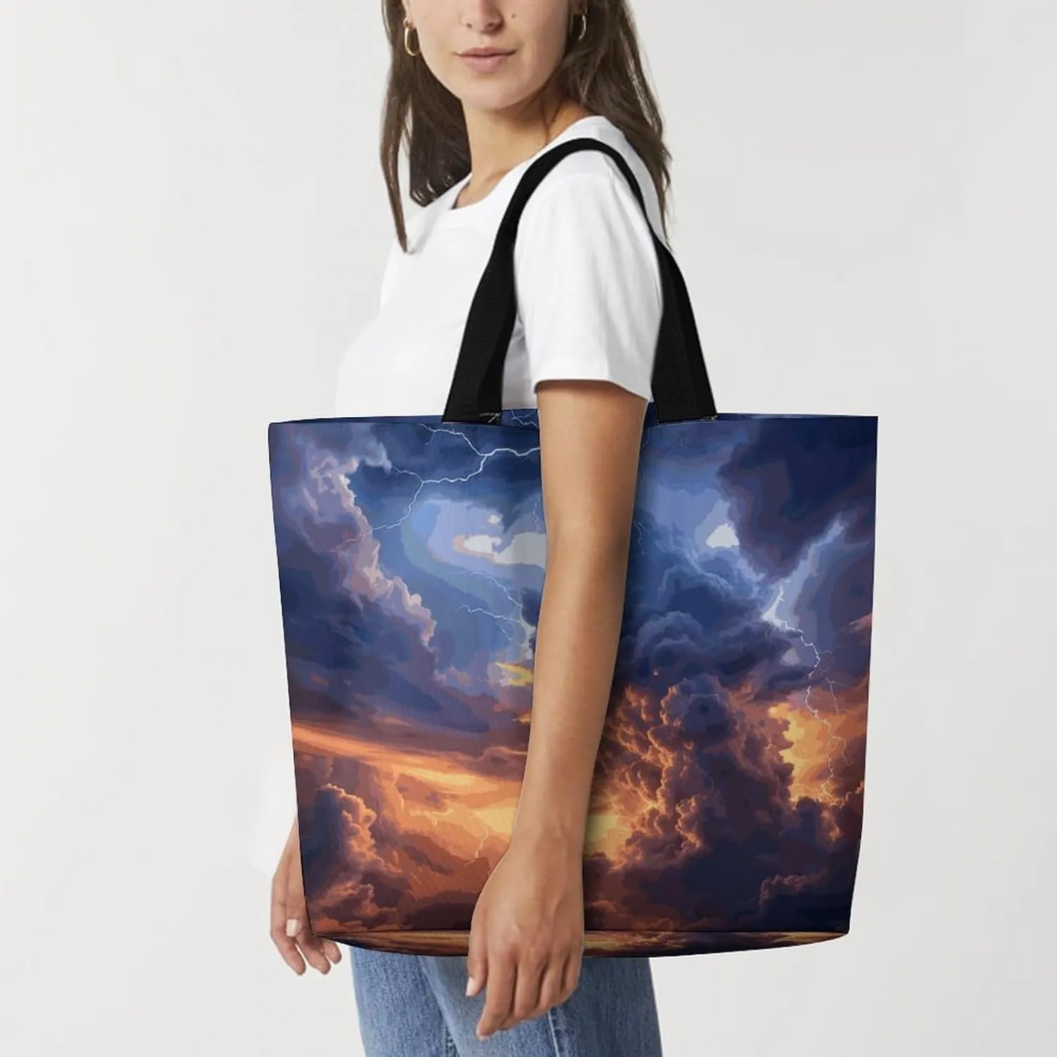 Interesting Wombats Tote Bag for Women Reusable Grocery Shoulder Bags Shopping Bag for Travel, Groceries