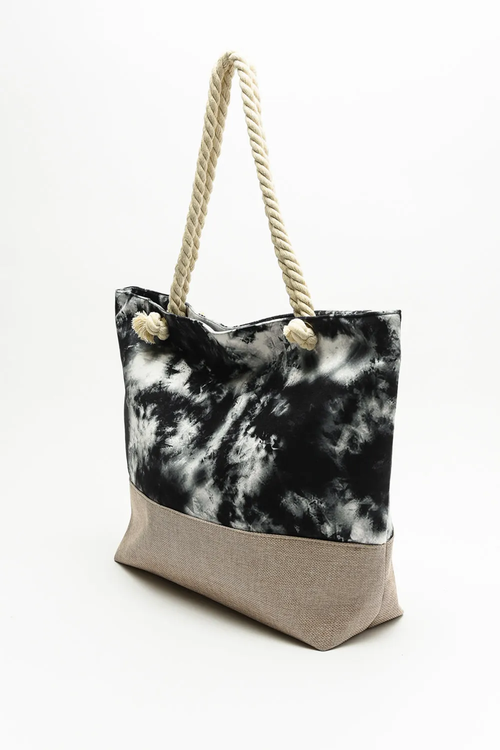 Justin Taylor Tie-Dye Rope Handle Tote